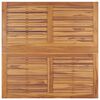vidaXL Mesa de comedor plegable para jard&iacute;n madera teca 120x120x75 cm