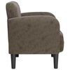 vidaXL Sill&oacute;n con reposabrazos gris oscuro 54 cm cuero sint&eacute;tica