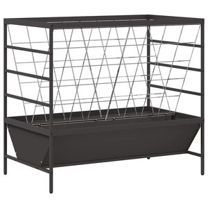 vidaXL Comedero para Ganado Negro 100 x 60 x 90 cm 15 kg