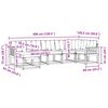 vidaXL Conjunto de sof&aacute;s de exterior 7 pcs Gris Natural y Claro