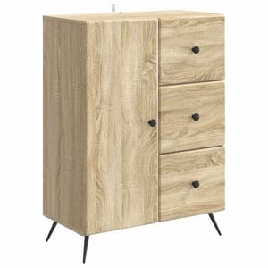 vidaXL Aparador Roble Sonoma 66 x 34,5 x 90 cm Madera de Ingenier&iacute;a