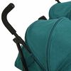 vidaXL Carrito para gemelos de acero verde