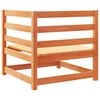 vidaXL Juego de sof&aacute;s de jard&iacute;n 9 pzas madera maciza pino marr&oacute;n cera