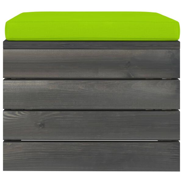 vidaXL Muebles de palets de jard&iacute;n 9 piezas cojines madera maciza pino