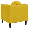 vidaXL Sillón con cojín terciopelo amarillo