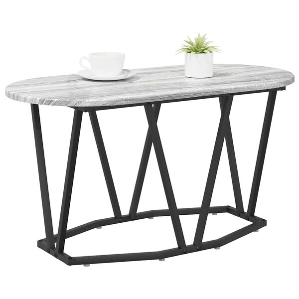 vidaXL Mesa de Café Gris 80 x 40 x 40.5 cm