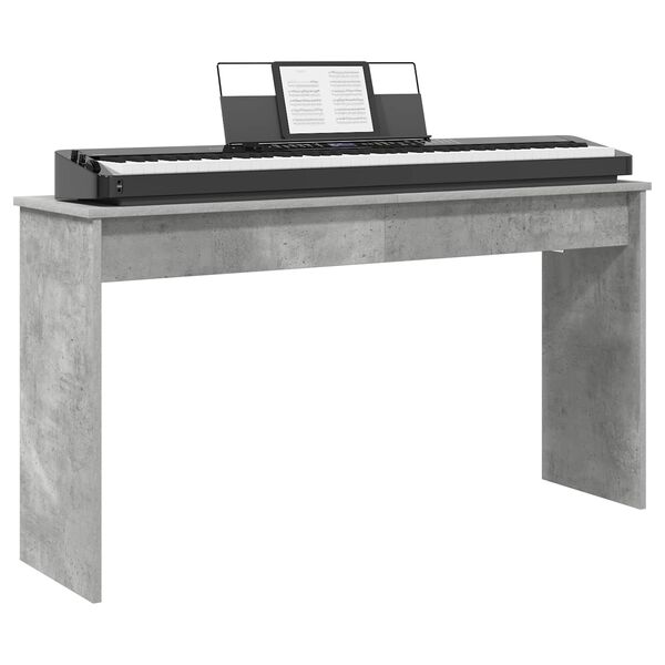 vidaXL Soporte para teclado Gris Concreto 120 x 32 x 64 cm