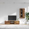 vidaXL Conjunto de mueble de TV con caj&oacute;n FLORIN Roble ahumado