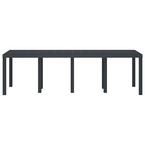 vidaXL Mesa de comedor de jardín Antracita 250 x 100 x 73 cm