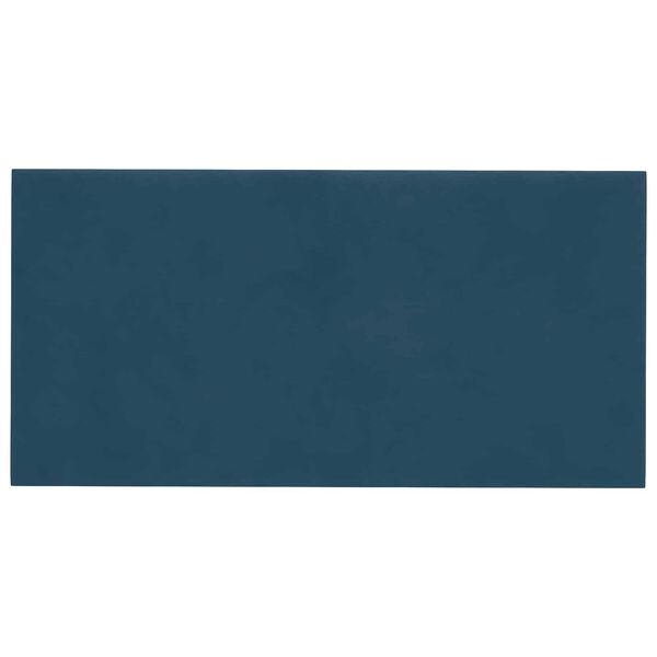vidaXL Cabecero de Pared 12 pcs Azul 30 x 15 cm Terciopelo
