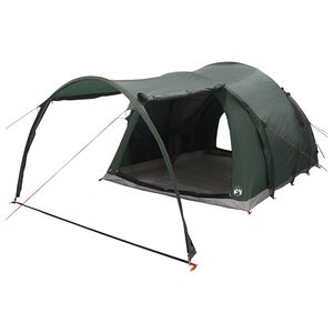 vidaXL Tienda de campa&ntilde;a tipo t&uacute;nel 370 x 275 x 210 cm Verde militar