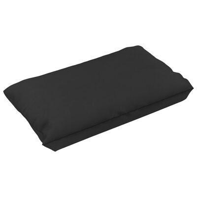 vidaXL Cojines para sofás de palés 3 piezas tela negro