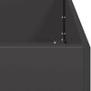 vidaXL Jardinera de acero laminado en fr&iacute;o negro 80x40x80 cm