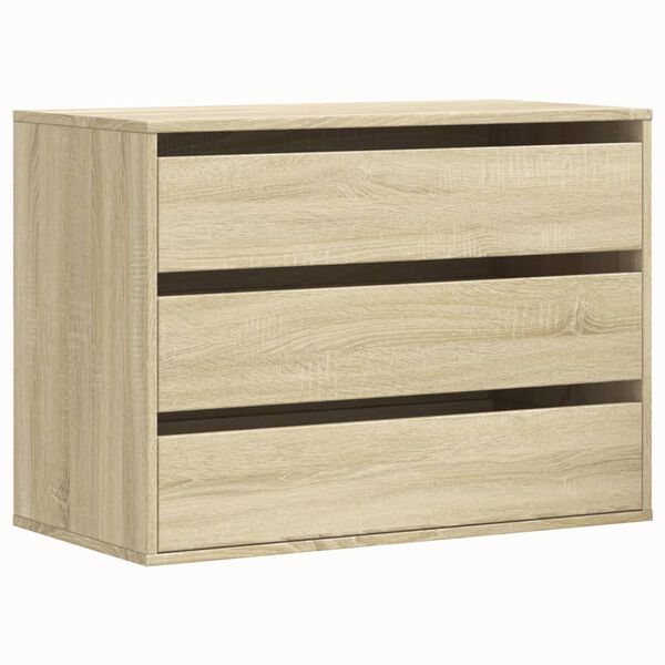 vidaXL Cajonera de esquina madera ingenier&iacute;a roble Sonoma 80x41x58 cm