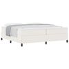 vidaXL Cama tipo Box Spring Crema 200 x 200 cm Tela de Pana