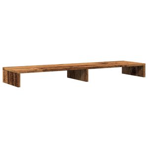 vidaXL Soporte de pantalla madera ingenier&iacute;a envejecida 100x27x10 cm