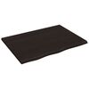 vidaXL Tablero de mesa madera roble tratada marrón oscuro 80x60x2 cm