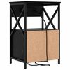 vidaXL Armario de Noche con caj&oacute;n 2 pcs Roble Negro 40 x 31 x 60 cm