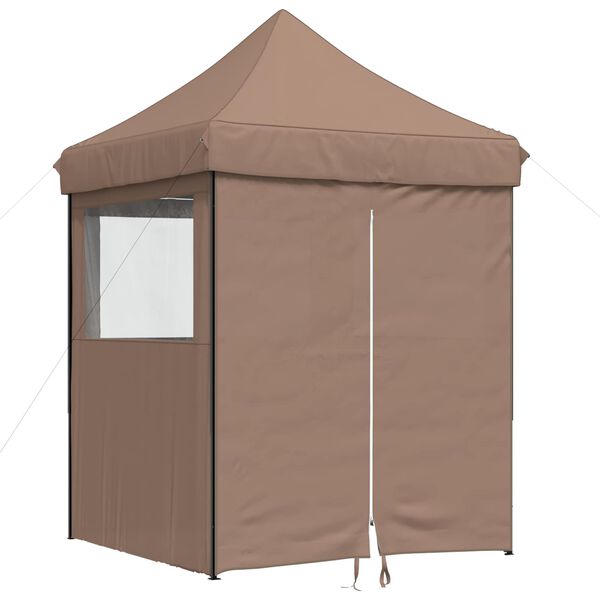 vidaXL Carpa de Fiesta Marr&oacute;n 200 x 200 x 306 cm Tela Oxford