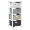 vidaXL Mueble de almacenaje con 4 cajones madera