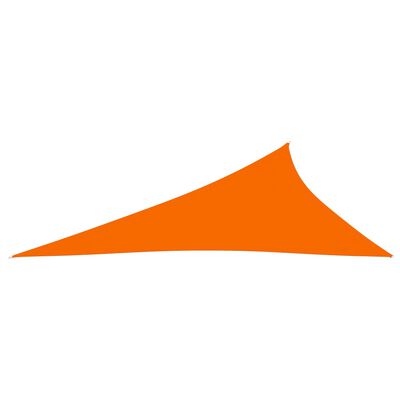 vidaXL Toldo de vela triangular tela Oxford naranja 4x5x6,4 m