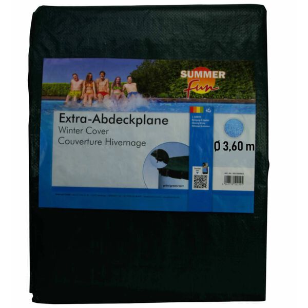 Summer Fun Cubierta de piscina redonda para invierno PVC verde 360 cm