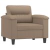 vidaXL Sill&oacute;n cuero sint&eacute;tico color capuchino 60 cm
