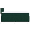 vidaXL Cama box spring con colch&oacute;n terciopelo verde oscuro 90x190 cm