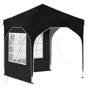 vidaXL Carpa Plegable para Fiestas 192 x 192 x 245 cm Negro