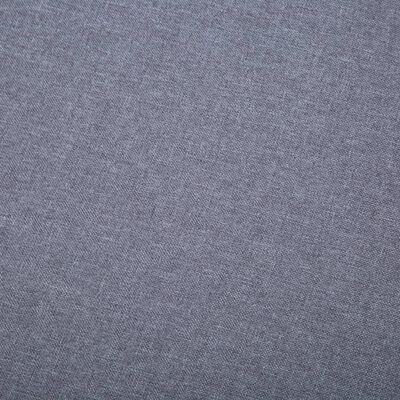 vidaXL Sofá con forma de L tapizado de tela gris claro 186x136x79 cm