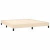 vidaXL Cama sin colchón tela color crema 180x200 cm
