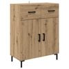 vidaXL Aparador Roble artisan 69,5 x 34 x 90 cm Madera de ingenier&iacute;a
