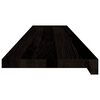vidaXL Pelda&ntilde;os de escalera 16 uds madera maciza roble marr&oacute;n oscuro