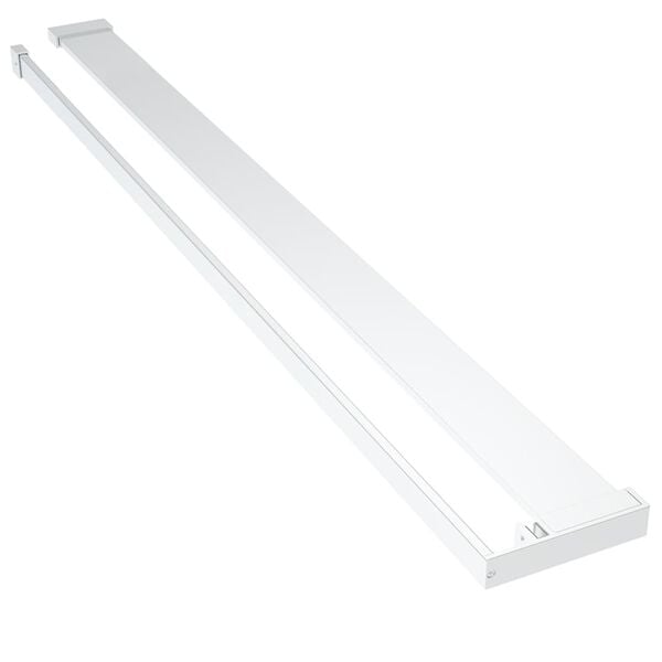 vidaXL Estante de pared de ducha aluminio cromado 115 cm