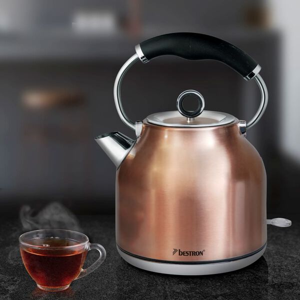 Bestron Hervidor el&eacute;ctrico sin cable AWK2200CO 1,7 L 2200 W cobre