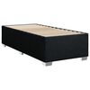 vidaXL Cama box spring con colch&oacute;n tela negro 80x200 cm