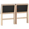 vidaXL Cabecero tapizado Gris Claro 150 cm Madera de pino macizo