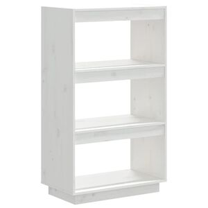 vidaXL Estanter&iacute;a/divisor de espacios madera pino blanco 60x35x103 cm