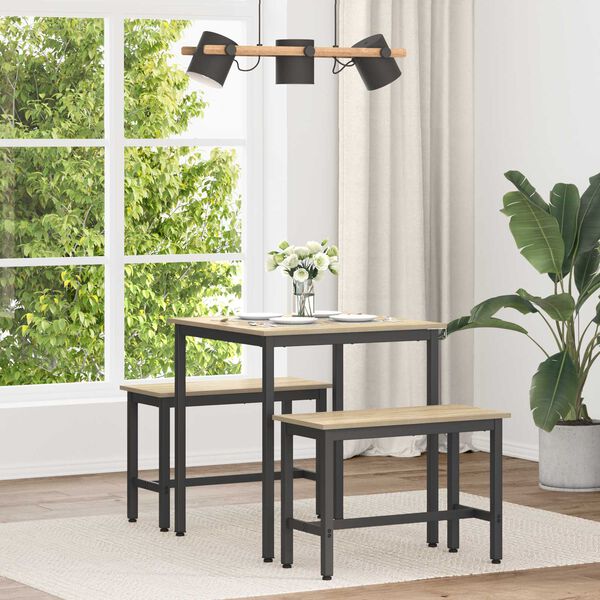 vidaXL Mesas de comedor METAL