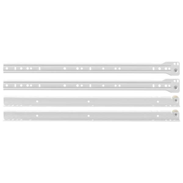 vidaXL Deslizador de caj&oacute;n 12 pcs 450 mm Acero