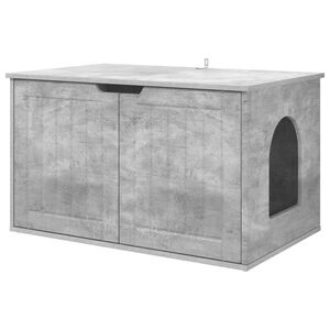vidaXL Casa para Gatos Concreto 85 x 55 x 50,5 cm Madera de ingenier&iacute;a