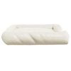 vidaXL Coj&iacute;n para perros con almohadas tela oxford beige 115x100x20 cm