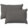 vidaXL Funda de almohada 2 pcs HOUTEN Gris Claro 30 x 50 cm