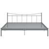 vidaXL Estructura de cama sin colchón metal gris 180x200 cm
