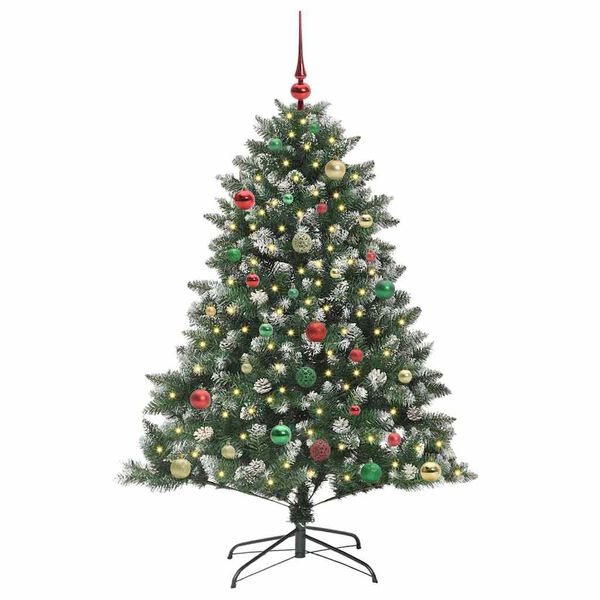 vidaXL &Aacute;rbol de Navidad artificial Verde 150 cm PVC, Pl&aacute;stico y Acero