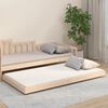 vidaXL Estructura de cama sin colch&oacute;n madera maciza de pino 80x200 cm