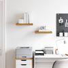 vidaXL Estante de pared 2 pcs Beige 40 x 23,5 x 4 cm