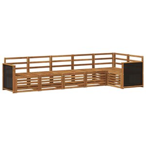 vidaXL Conjunto de Sof&aacute; Seccional 5 pcs Natural