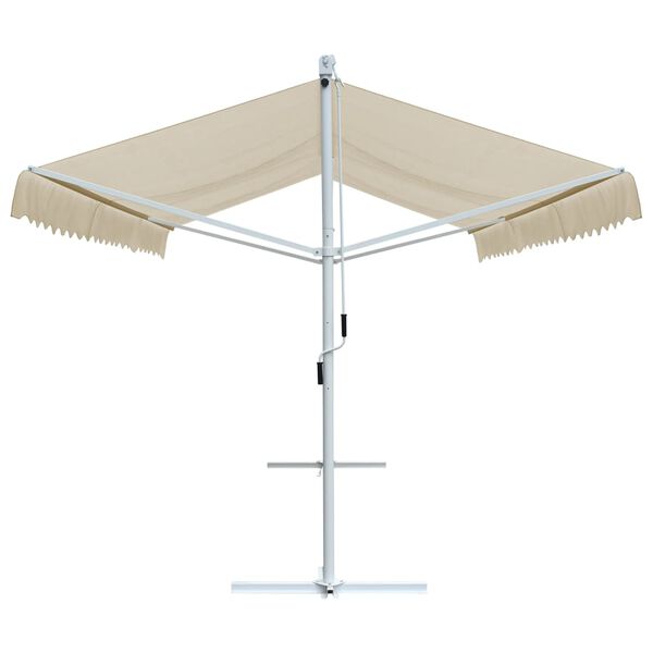 vidaXL Toldo de pie independiente color crema 500x300 cm
