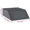 vidaXL Almohada para Piernas Liso Gris